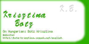 krisztina botz business card